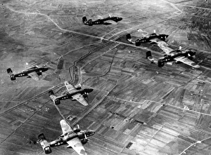 01452 Prints: B 25 Mitchell bombers of the 12th US Army Air Force in support of the Allies in Anzio