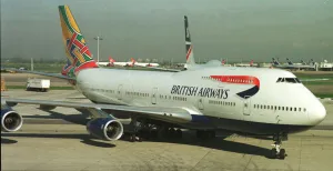 The BA 747 400 aircraft involved in the clear air turbulance flight to Heathrow airport