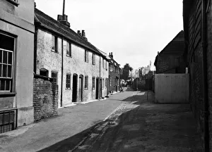 Laundry Prints: Bakers yard cottages, Uxbridge, London. Circa 1930