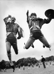 Anger Prints: The Bakirkoy Dance Troupe from Turkey perform a dance routine at the Tyne