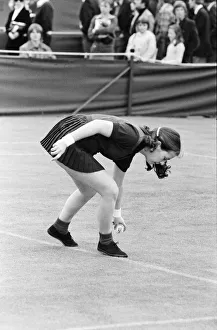 Balls Girls at Wimbledon Tennis for the first time on day one of Wimbledon 1977
