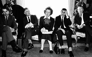 Barbara Castle Labour MP with David Owen Jack Ashley and Brian O Malley