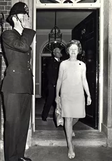 01415 Collection: BARBARA CASTLE LEAVING NUMBER 10, WESTMINSTER, LONDON IN JUNE 1969