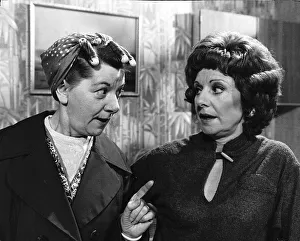 Barbara Knox actress with Jean Alexander - January 1981