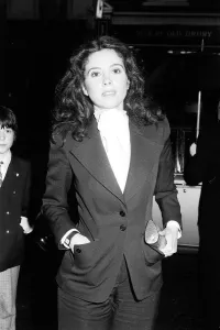 Barbara Parkins arrives at the opening night of Billy at the Theatre Royal