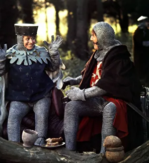 00193 Prints: Barbara Windsor Actress - Medival Costume in the woods A©Daily Mirror