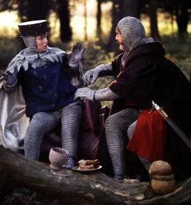 Barbara Windsor Actress - Medival Costume in the woods A©Daily Mirror