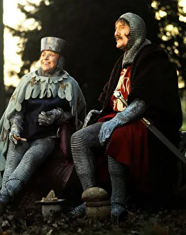 Barbara Windsor Actress - Medival Costume in the woods A©Daily Mirror