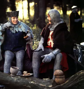 Barbara Windsor Actress - Medival Costume in the woods Daily Mirror