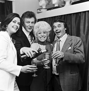 Barbara Windsor backstage at the Grand Theatre, Blackpool