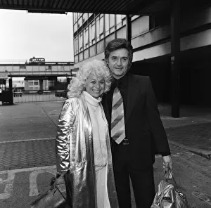 Barbara Windsor and her husband Ronnie Knight arriving at Heathrow Airport from Australia