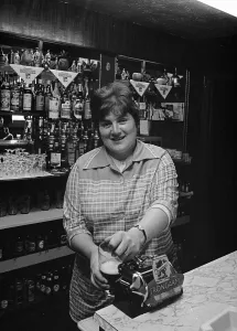 Barmaid at The Laurel Pub, Middlesbrough, 1976, Barmaid of the Year Competition, Entrant