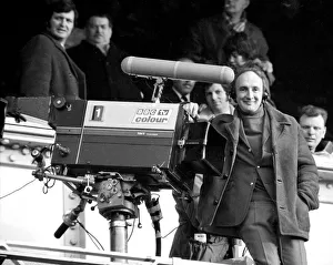 00003 Prints: Barry Davies BBC sports commentator at White Heart Lane