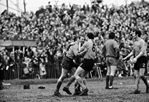 Barry Endean congratulated after Watford FC win FA Cup 5th round match against Liverpool