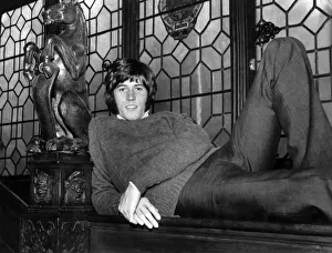 Barry Gibb of the Bee Gees pop group, pictured at the home of his manager