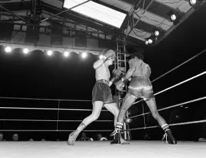 Featherweight Prints: Barry McGuigan vs Eusebio Pedroza at Queens Park Rangers football stadium, Loftus Road