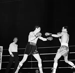 Barry McGuigans defended his European Featherweight title against Farid Gallouze