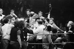 Barry McGuigans second defence of his WBA title against Danilo Cabrera at The Royal