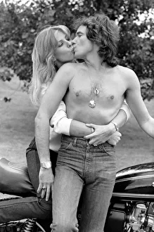Barry Sheene: Time out for a few seconds between world champion motorcyclist Barry Sheene