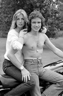 Barry Sheene: Time out for a few seconds between world champion motorcyclist Barry Sheene