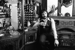 00450 Prints: Bass guitarist of The Who rock group John Entwistle pictured at his home in Ealing