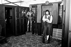 00450 Prints: Bass guitarist of The Who rock group John Entwistle pictured at his home in Ealing