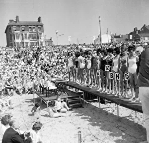 Bathing Beauty Competition, Daily Mirror Blackpool Week 1963. August 1963