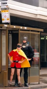 00087 Prints: Batman and Robin, alias Lee Davison and Wayne Miller who helped to launch the Catherine