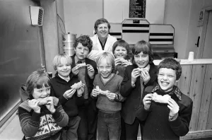 Sandwich Prints: Battered jam butties are the specialty at the fish and chip shop on Railway Road, Chorley
