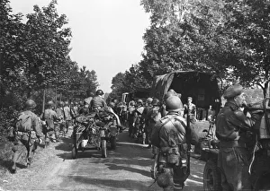 Holland Prints: The Battle of Arnhem - British convoy of supplies and rations is halted as Gemrans try to