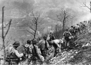 The Battle of Monte Cassino, a series of four assaults by Allied Forces against the Axis