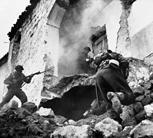 01194 Prints: The Battle of Monte Cassino, a series of four assaults by Allied Forces against the Axis