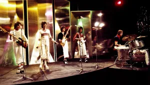 Topofthepops70s Prints: Bay City Rollers - Pop Group seen here during rehearsals for the BBC television