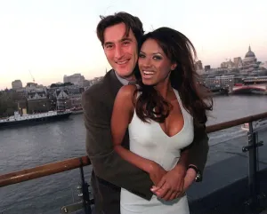 Baywatch actress Tracey Bingham with Mirror reporter Chris Hughes
