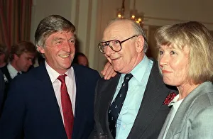 Interviewer Prints: BBC boss Billy Cotton with Michael and Mary Parkinson at the Farewell Lunch for Billy