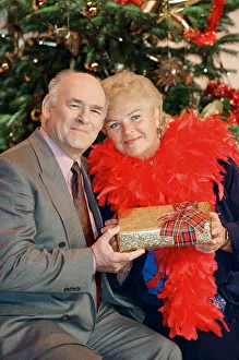 Soap Prints: BBC christmas photocall, pictured EastEnders actor Tony Caunter and actress Pam St