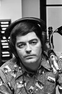01197 Prints: BBC DJ Tony Blackburn is pictured at work following his recent spilt from his wife