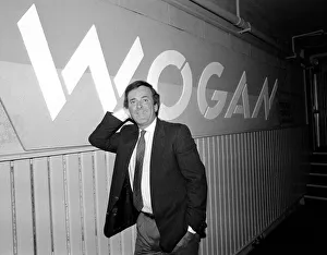 BBC television chat show host Terry Wogan at Shepherds Bush theatre December 1985