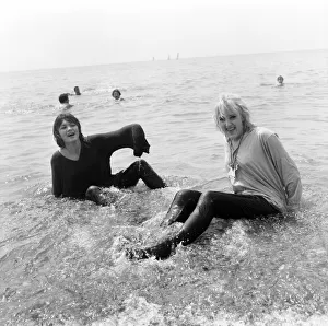 Beach scenes at Brighton. Sylvia Worsford and Margaret Kenneavy. June 1960 M4299-003