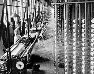 Beaming Deartment at Regent Cotton Mill owned by the Lancashire Cotton Corporation