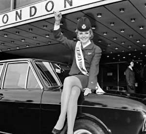 Stewardess Prints: BEAs Personality Girl, Heathrow Airport stewardess Heather Angus (21
