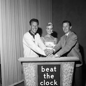 Variety Prints: Beat the Clock game show, (left to right) compere Bruce Forsyth who is leaving after two