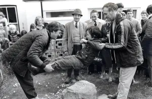 Lift Prints: Beating the Bounds - Llantrisant - The Freemen of the ancient town are shown beating
