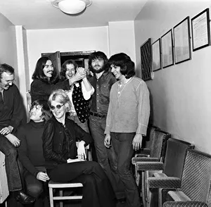 Beatle George Harrison with Pop group Delaney and Bonny and the friends