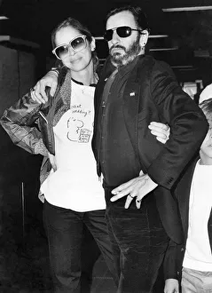 Former Beatle Ringo Starr and his new bride Barbara Bach were aglow with happiness behind