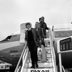 The Beatles 26 May 1964 Two of The Beatles arrive at back at London Airport