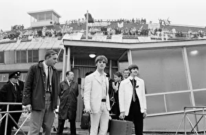 01044 Prints: The Beatles arriving at London Heathrow Airport after their last ever concert tour of