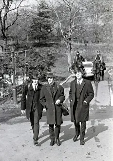 Group Shot Prints: The Beatles in Central Park, New York February 1964 John Lennon