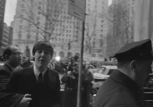 The Beatles in Central Park, New York February 1964 Paul McCartney arrives at a