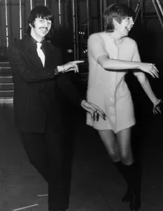 Beatles drummer Ringo Starr and Cilla Black rehearsing at BBC TV Theatre